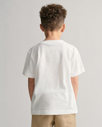 T-shirt GANT con stampa di cane che corre Kids