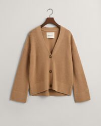 Cardigan in lana a coste