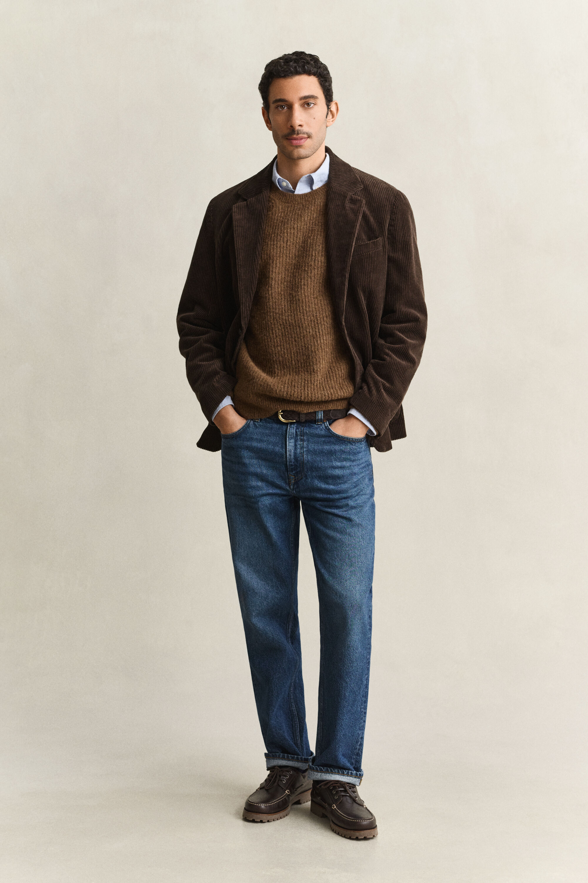 Maglia girocollo in misto lana d’alpaca