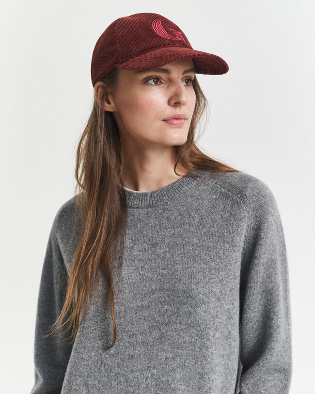 Maglia girocollo in morbida lana misto cashmere