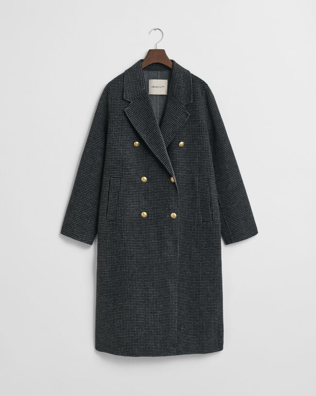 Cappotto cucito a mano a quadri