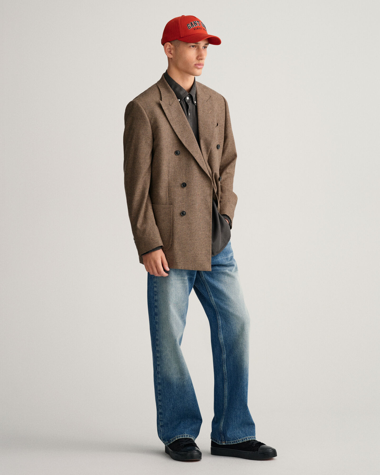 Camicia in lyocell tinta in capo relaxed fit