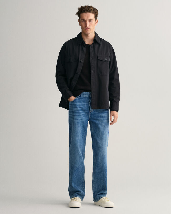 Camicia giacca in twill leggero