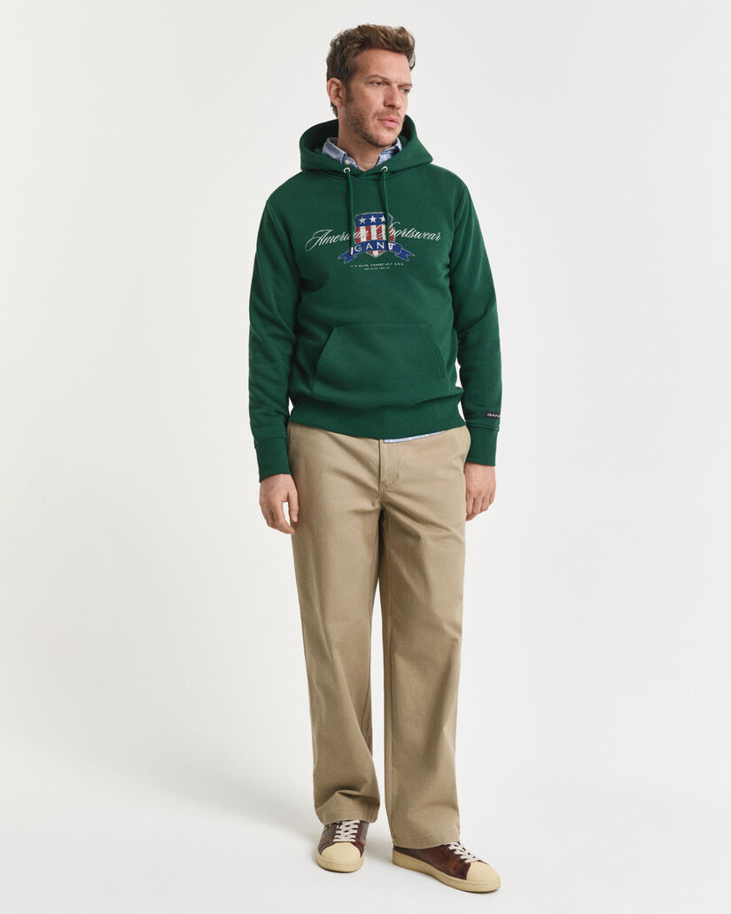 Felpa con cappuccio Crest Graphic