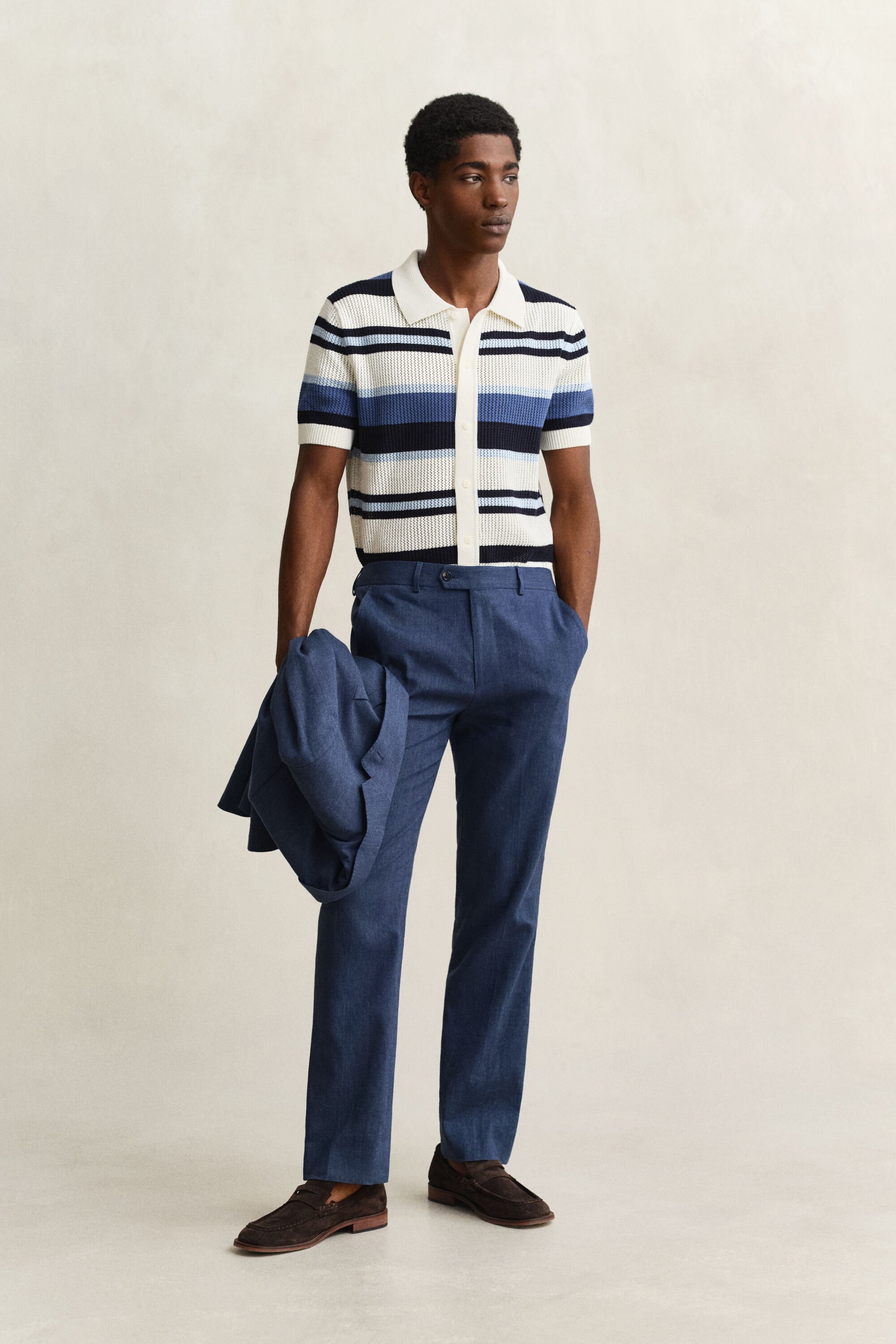 Pantaloni eleganti in misto lino