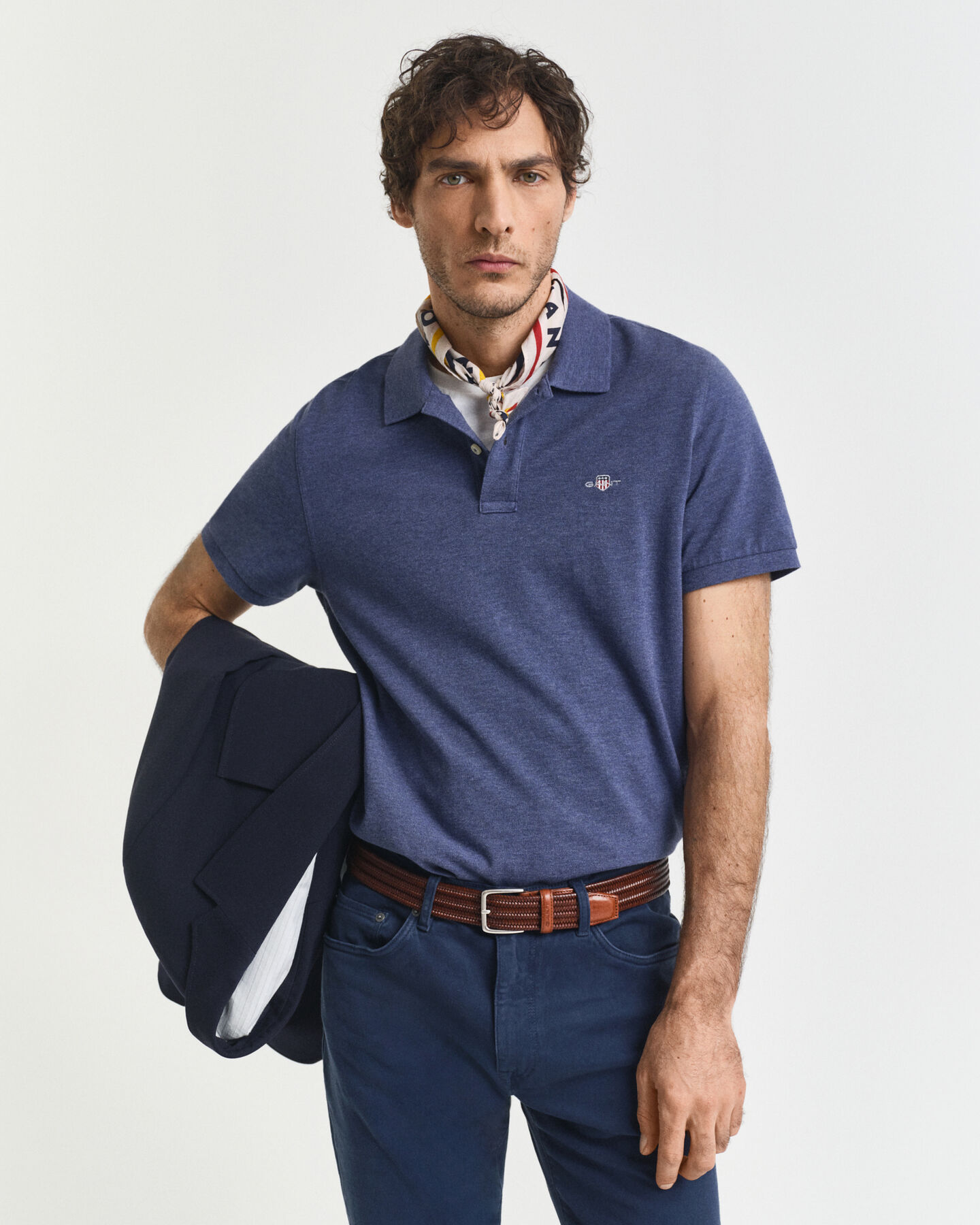Polo Shield in piqué regular fit