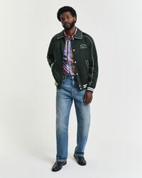 Camicia in madras indiano maniche corte regular fit