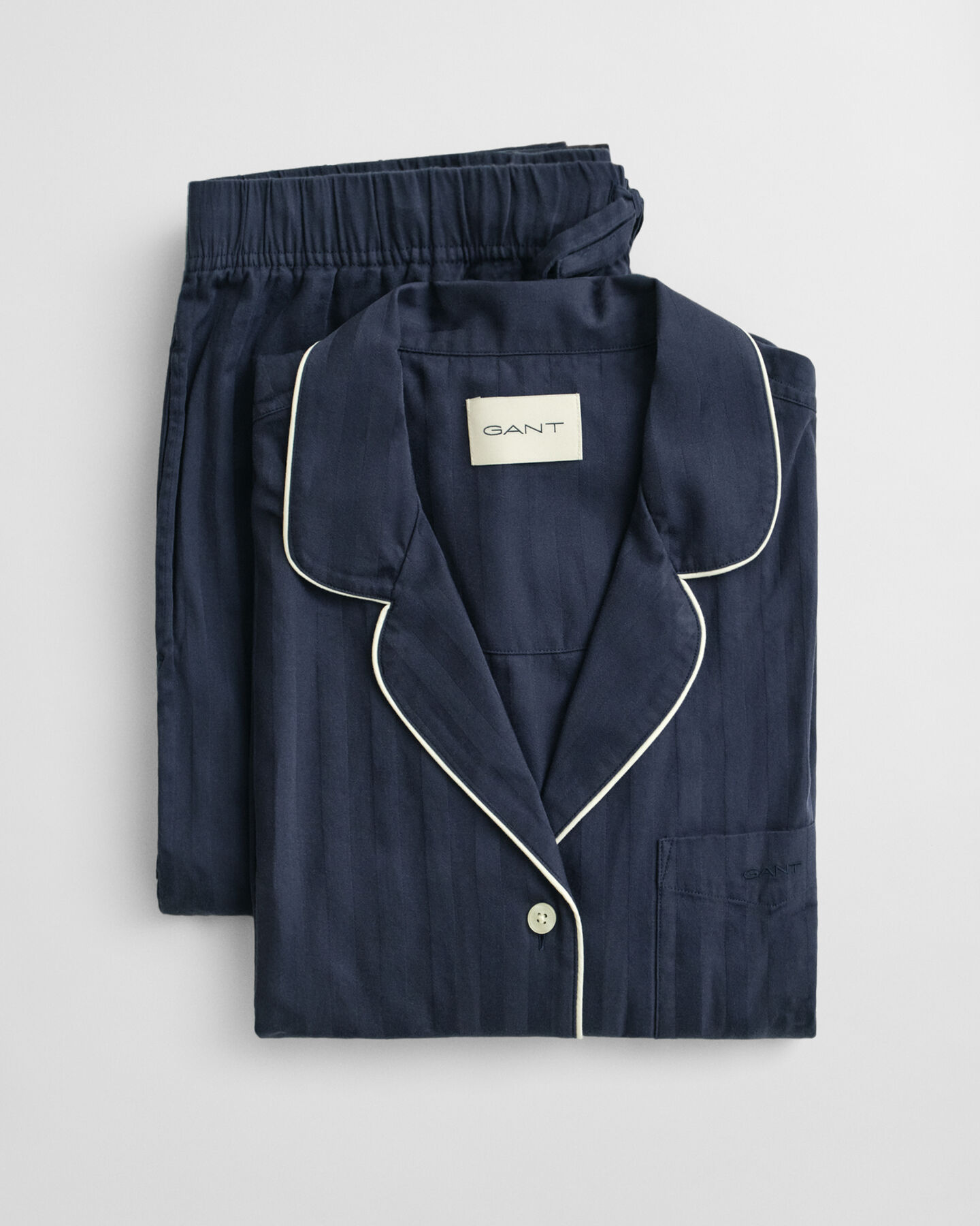 Confezione regalo di pigiama in raso a righe