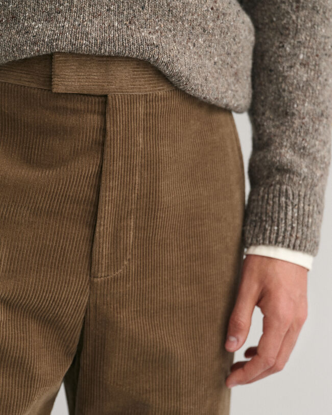 Pantaloni da abito in velluto a coste