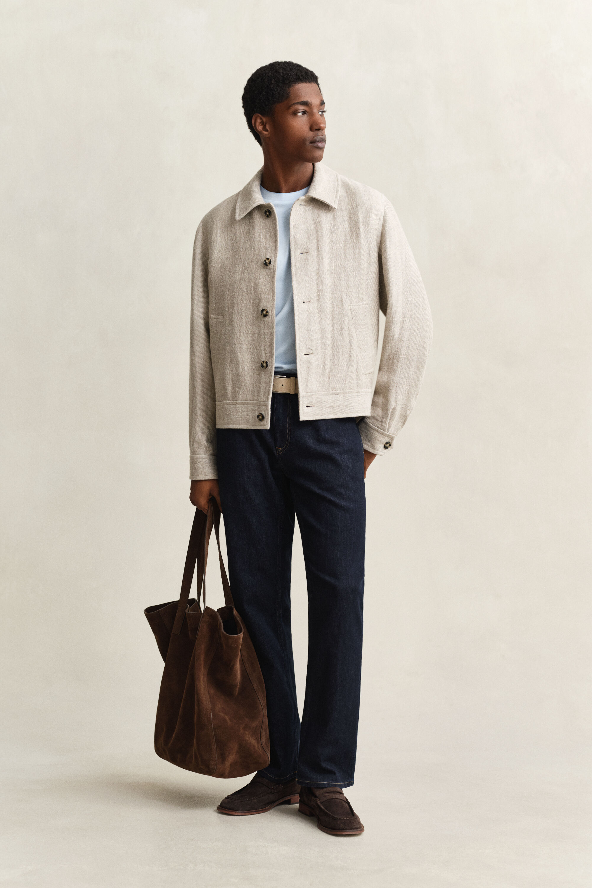 T-shirt in piqué bicolore