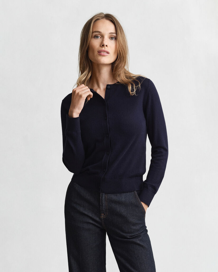 Cardigan girocollo leggero