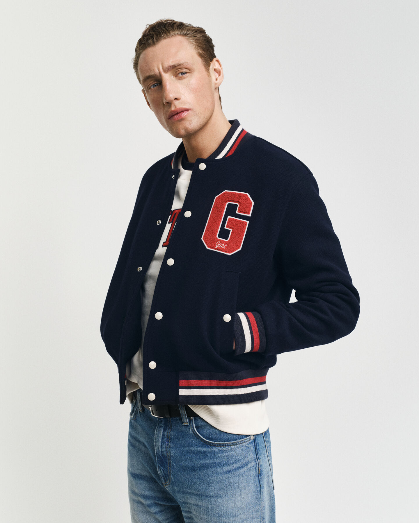 GANT Varsity Jacket in misto lana