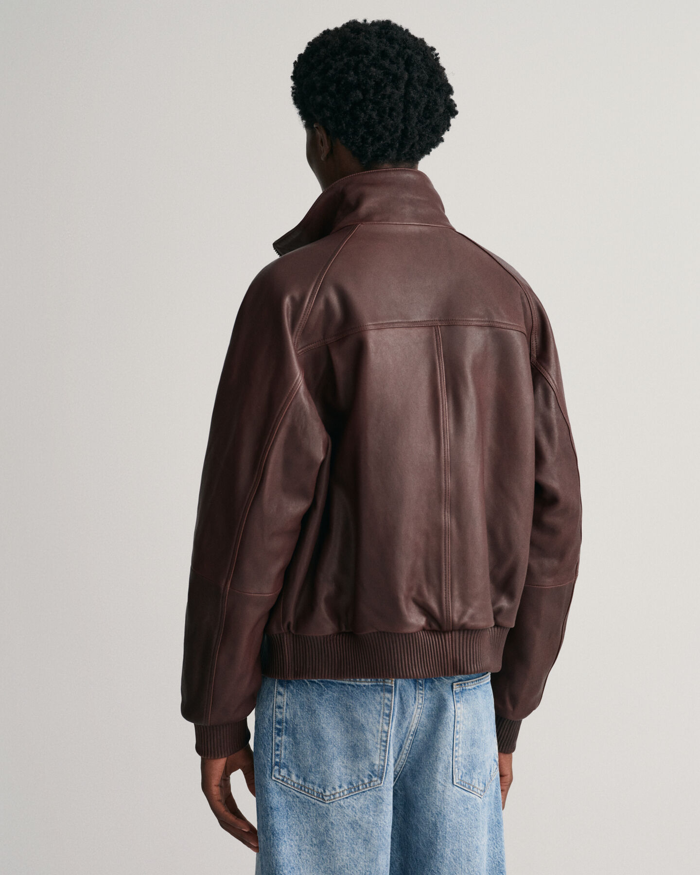Giacca bomber in pelle