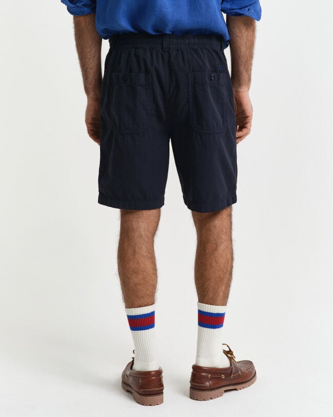 Pantaloncini in seersucker regular fit