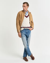 Giacca Harrington scamosciata