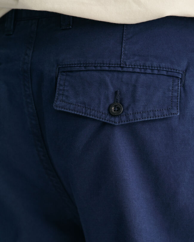 Pantaloncini in lino-cotone regular fit