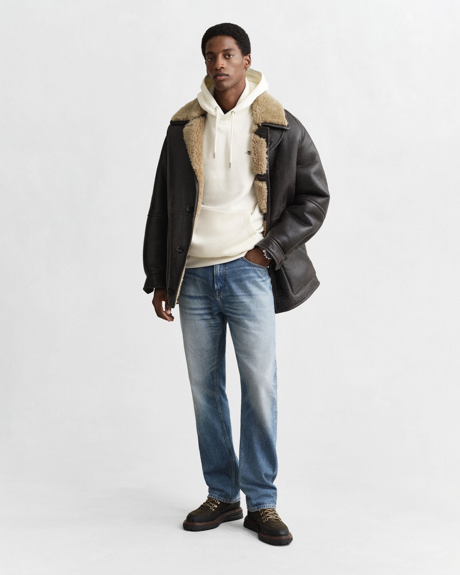 Felpa Shield con cappuccio