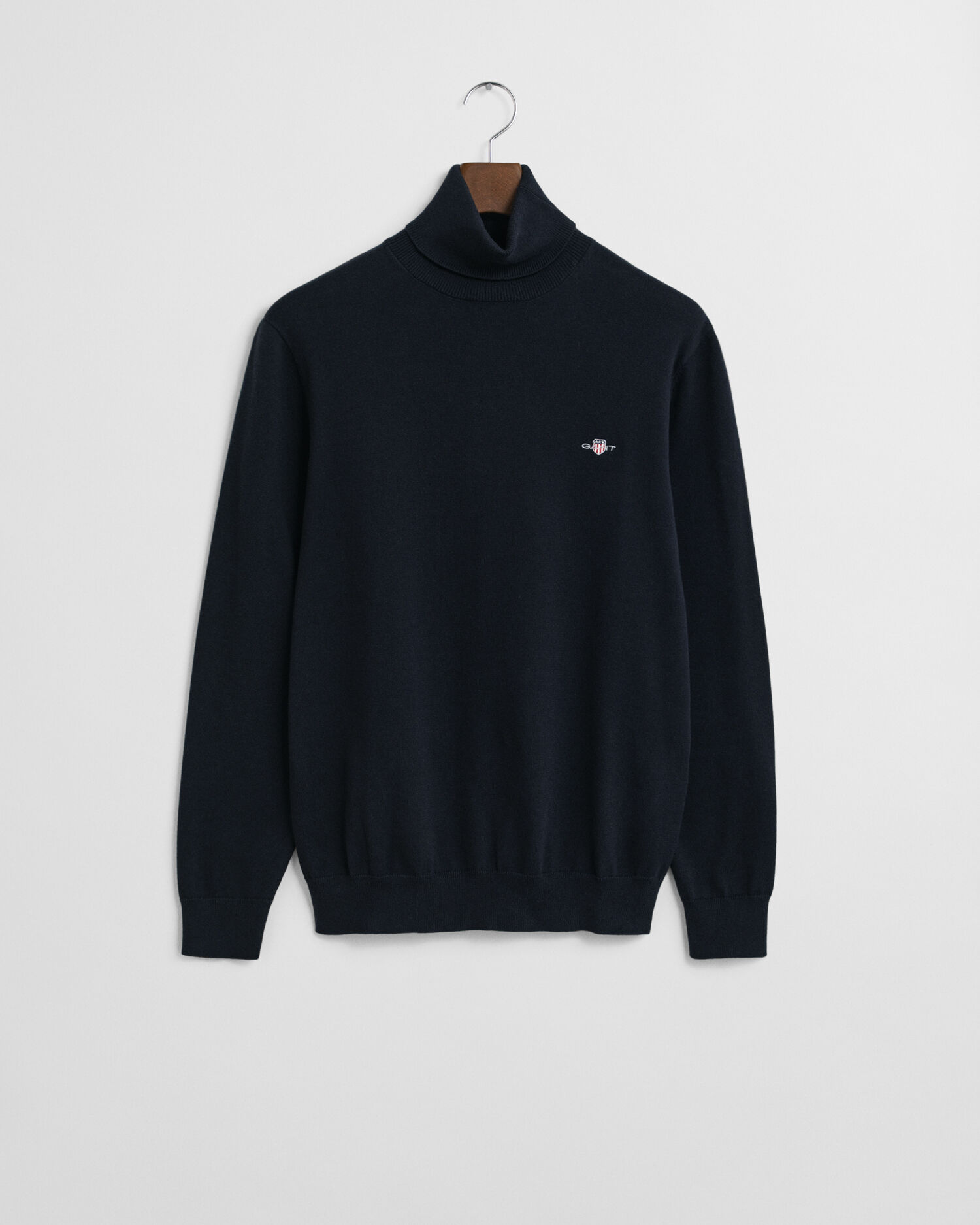 Maglia in cotone con collo alto classico