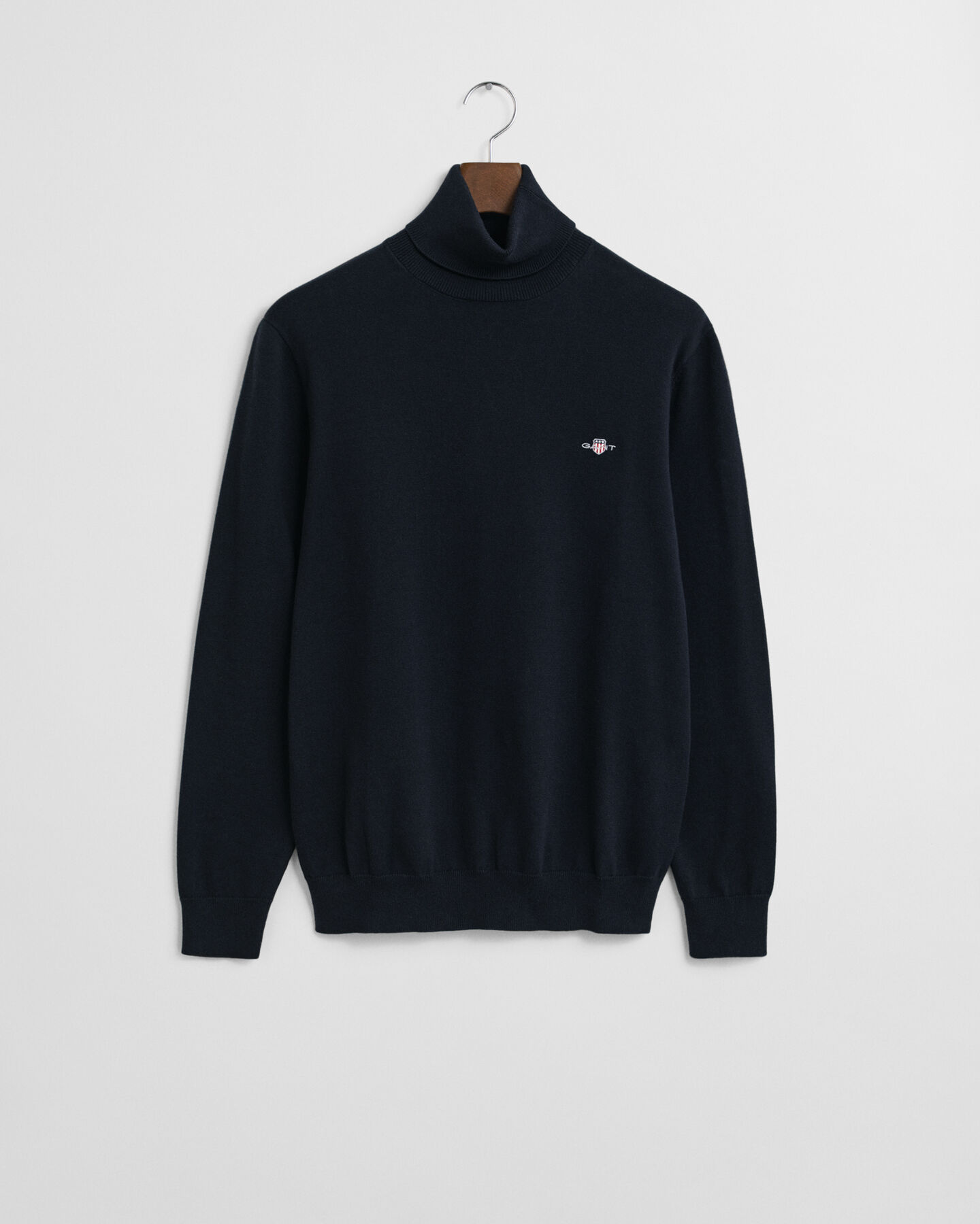 Maglia in cotone con collo alto classico