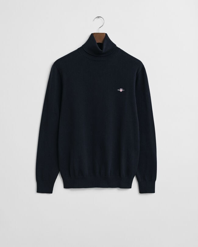 Maglia in cotone con collo alto classico