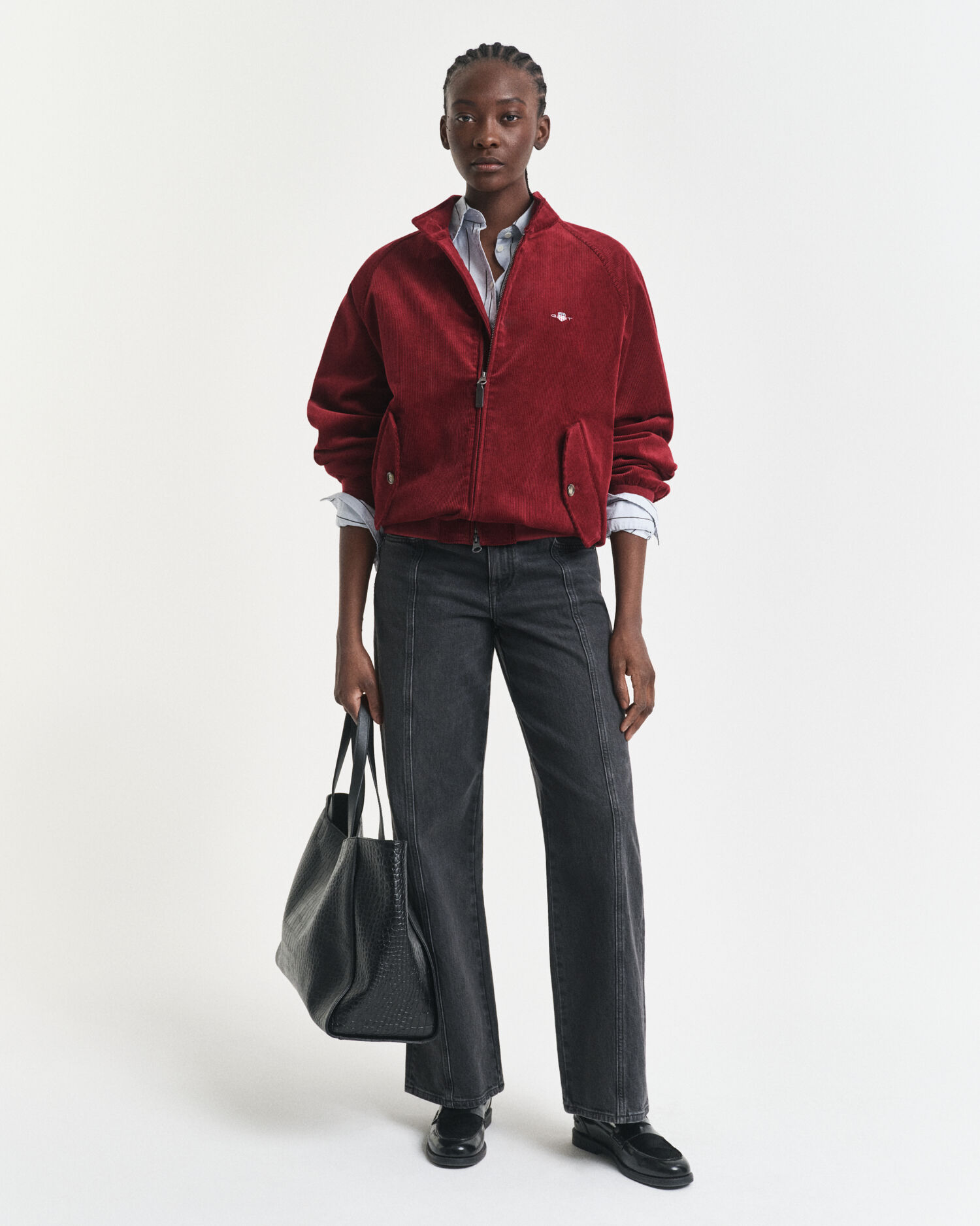 Jeans con cuciture dritte relaxed fit