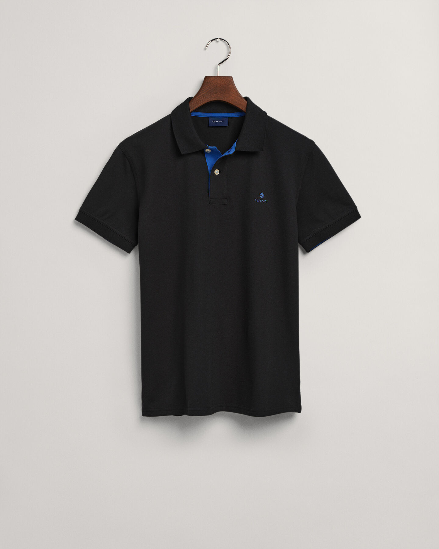 Rugger in piqué con colletto a contrasto