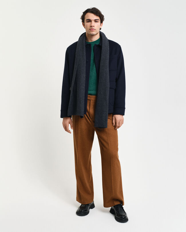 Maglia girocollo in misto lana