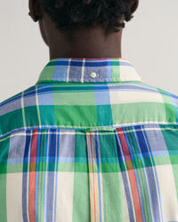 Camicia a maniche corte in madras regular fit