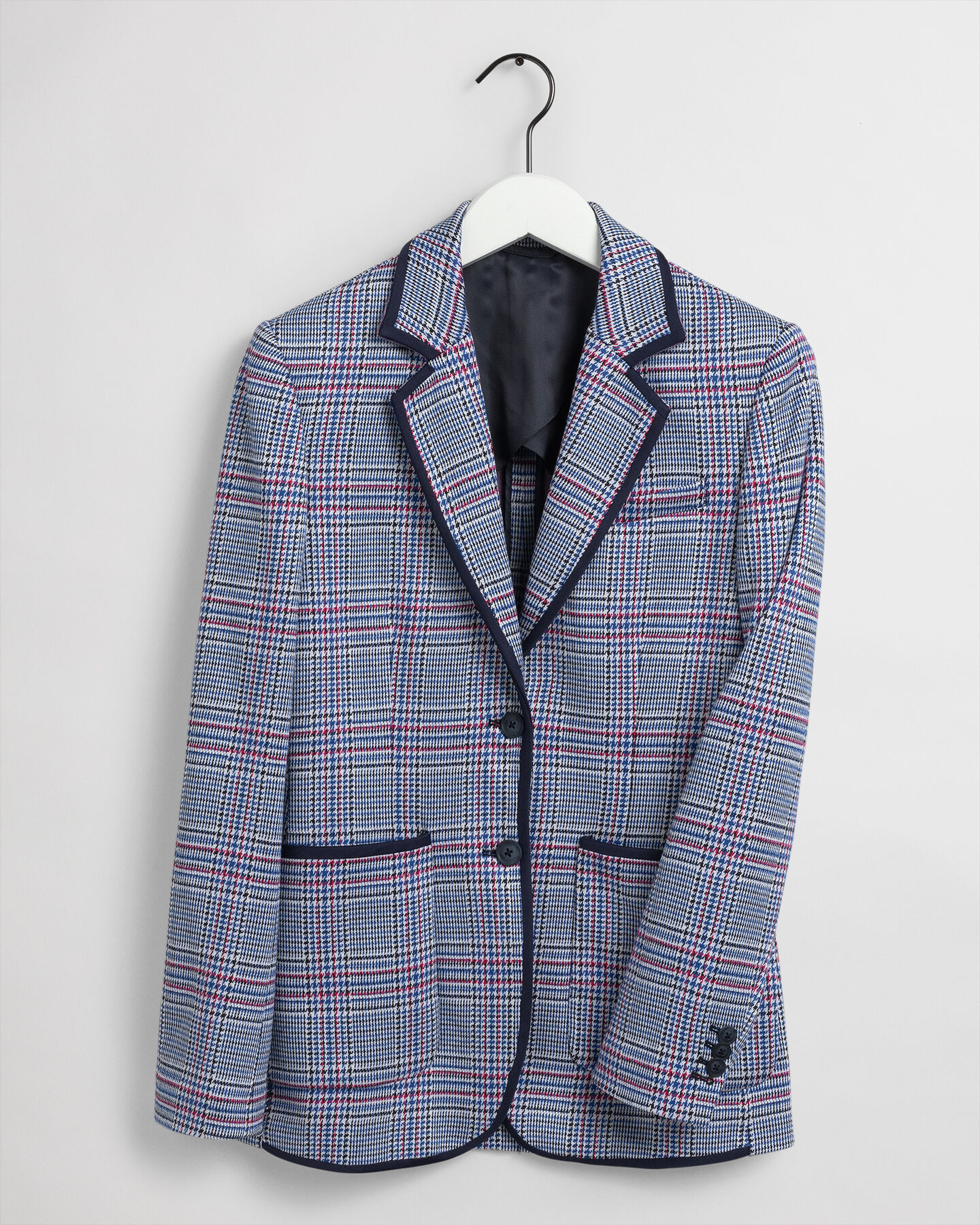 Blazer in jersey a quadri