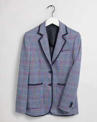 Blazer in jersey a quadri