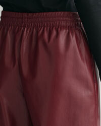 Pantaloni pull-on in finta pelle relaxed fit