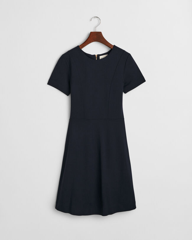 Abito in jersey con linea svasata