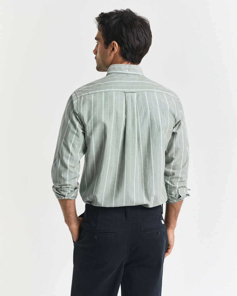 Camicia Oxford classica a righe regular fit