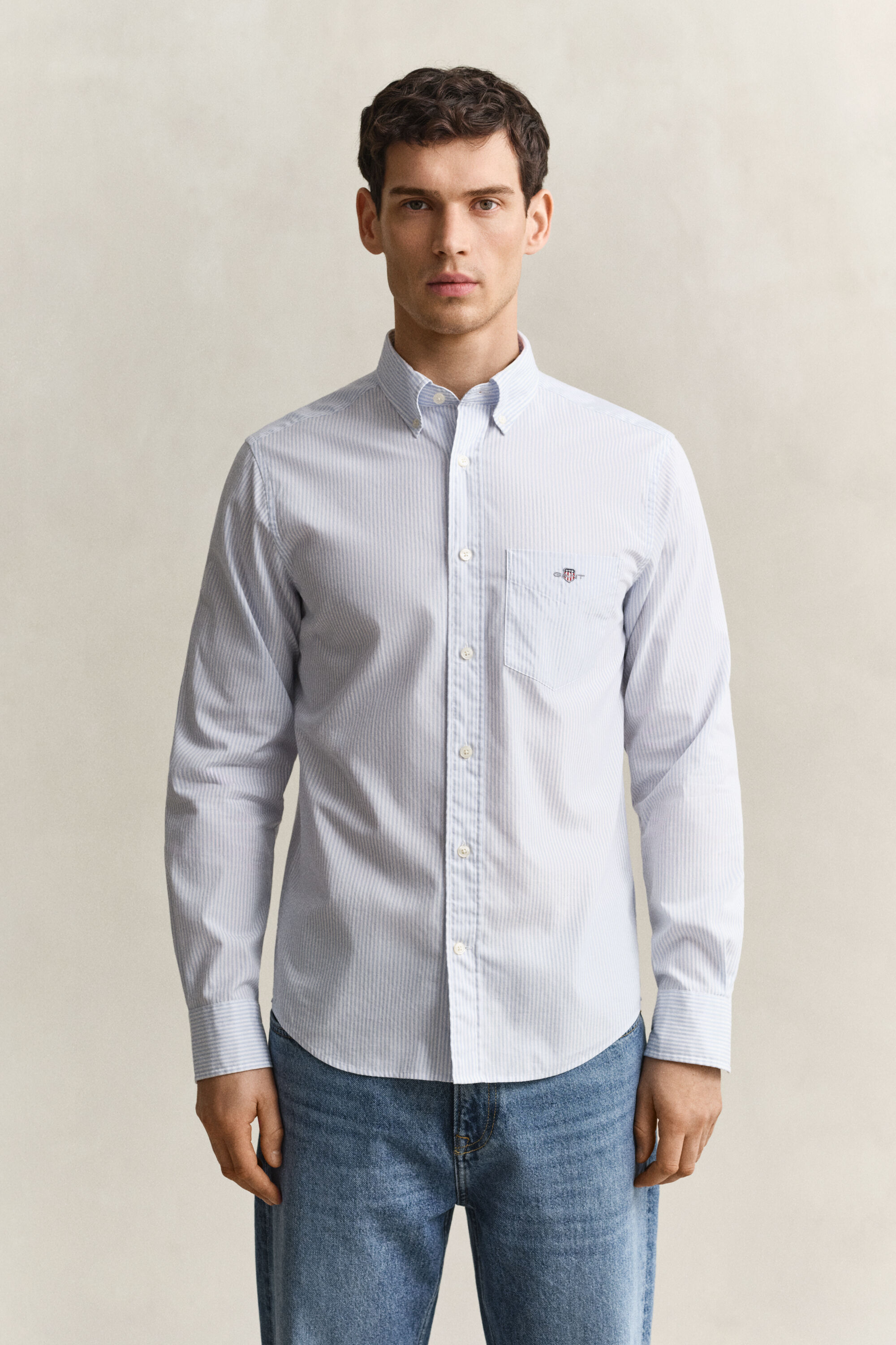 Camicia in popeline a righe Classic regular