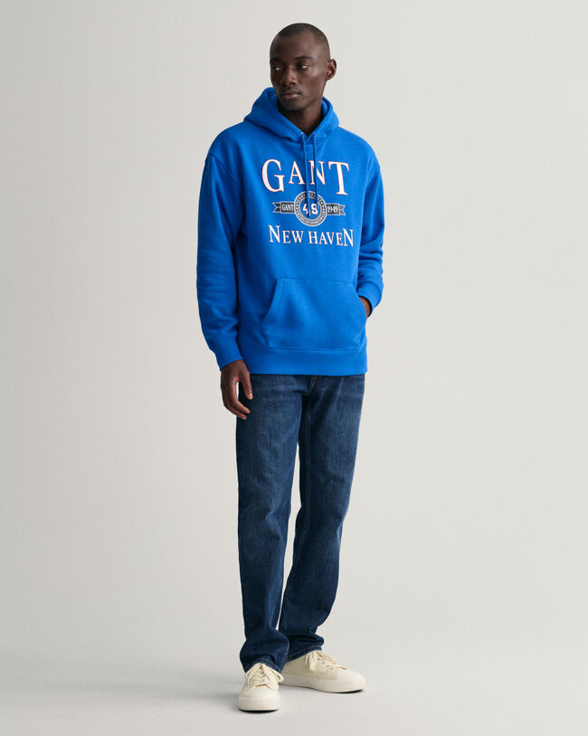 Felpa con cappuccio Retro Crest