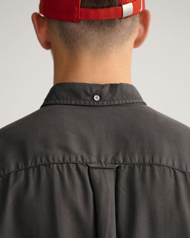 Camicia in lyocell tinta in capo relaxed fit