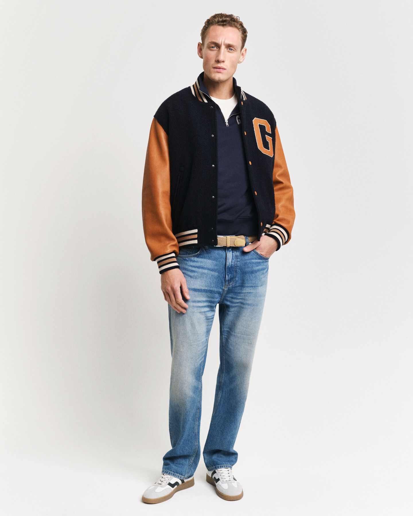 Felpa con zip corta Arch Graphic GANT 49