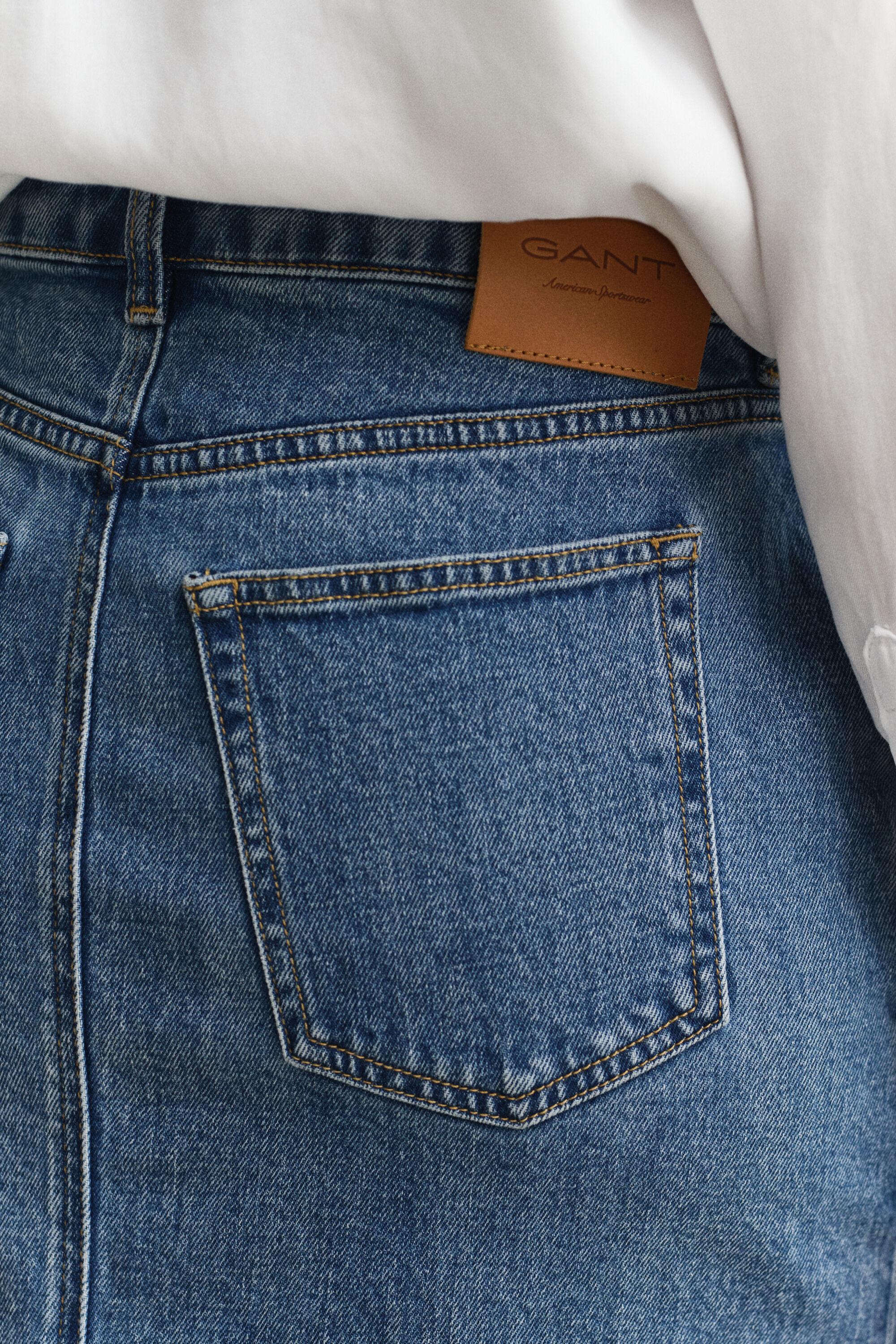 Gonna longuette in denim