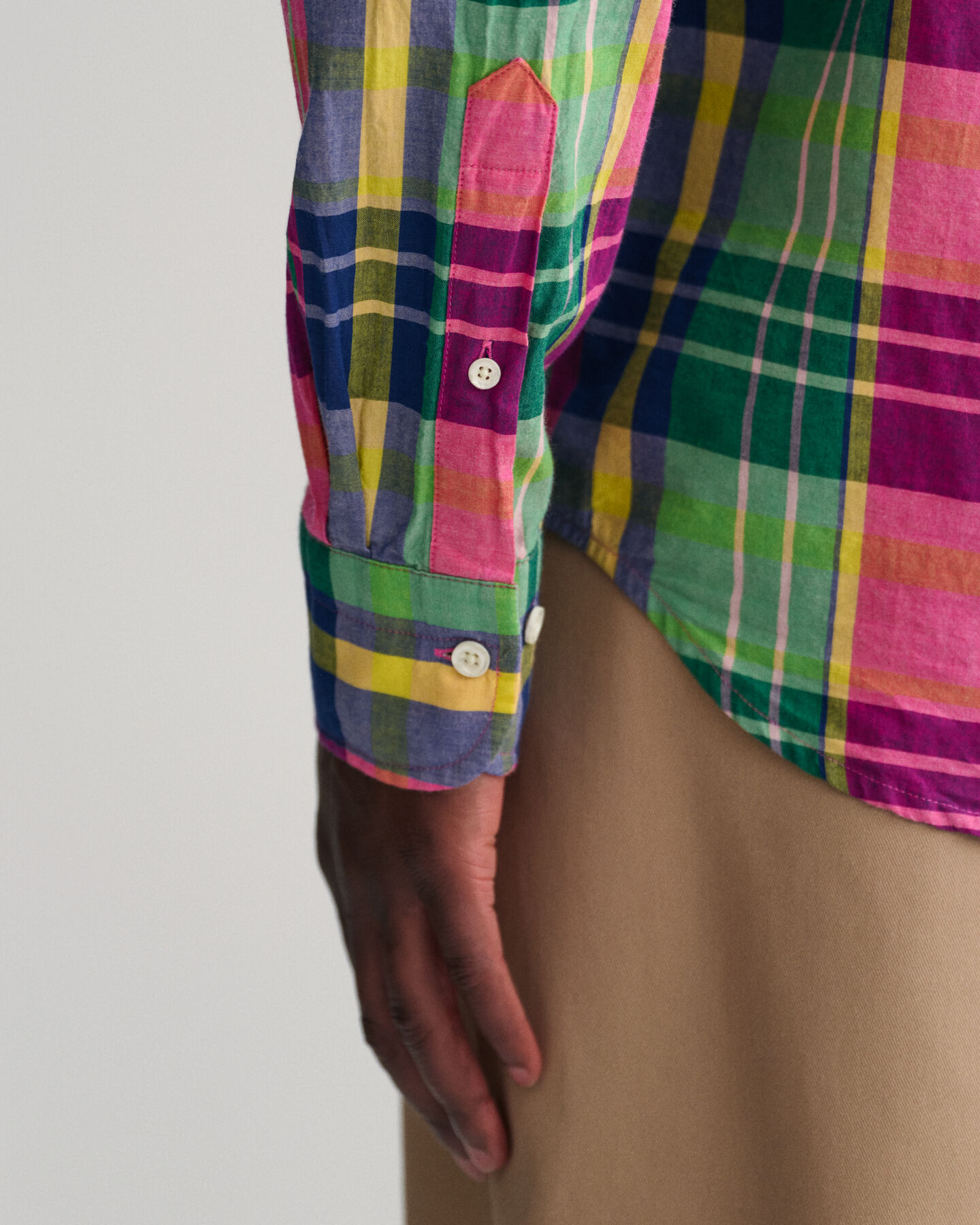 Camicia in madras indiano regular fit