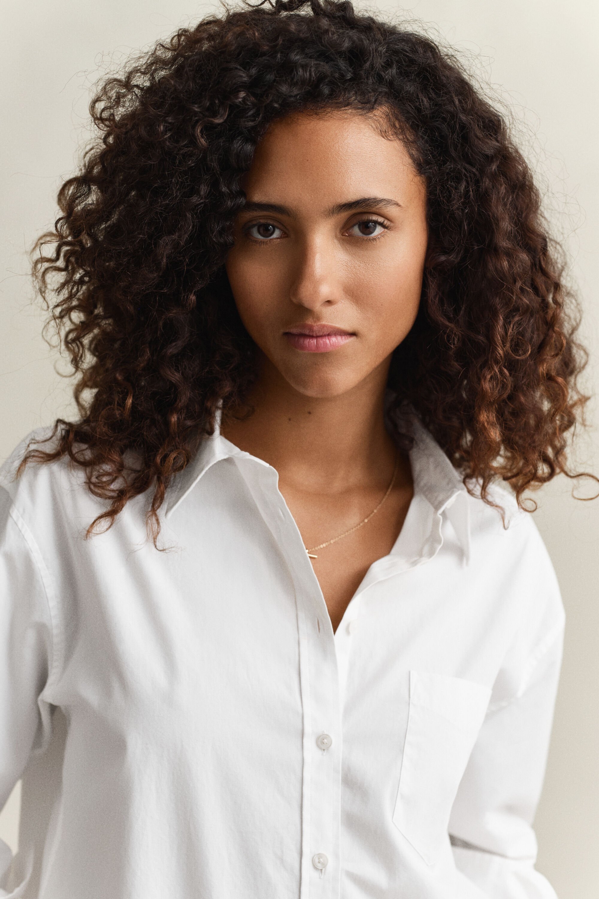 Camicia classica in popeline relaxed fit