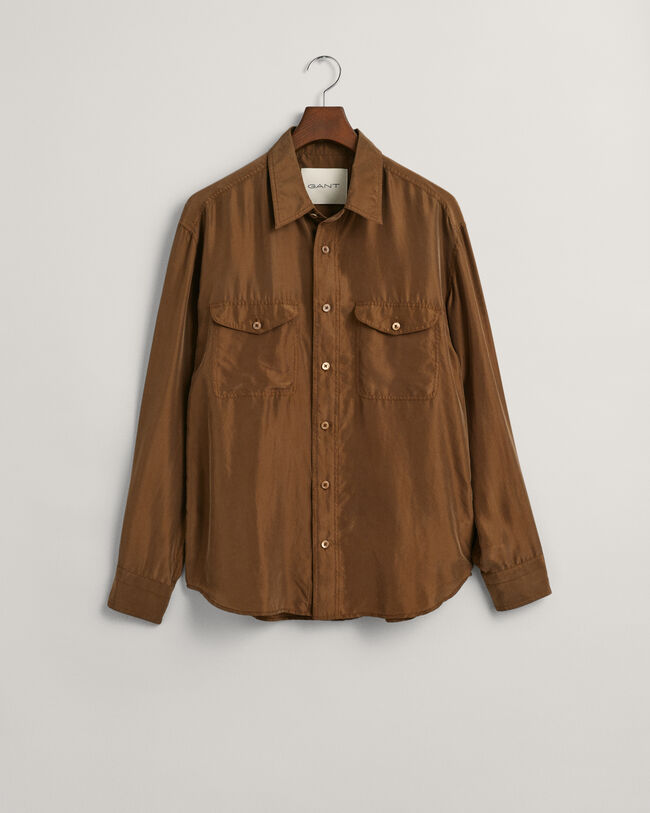 Camicia in seta relaxed fit