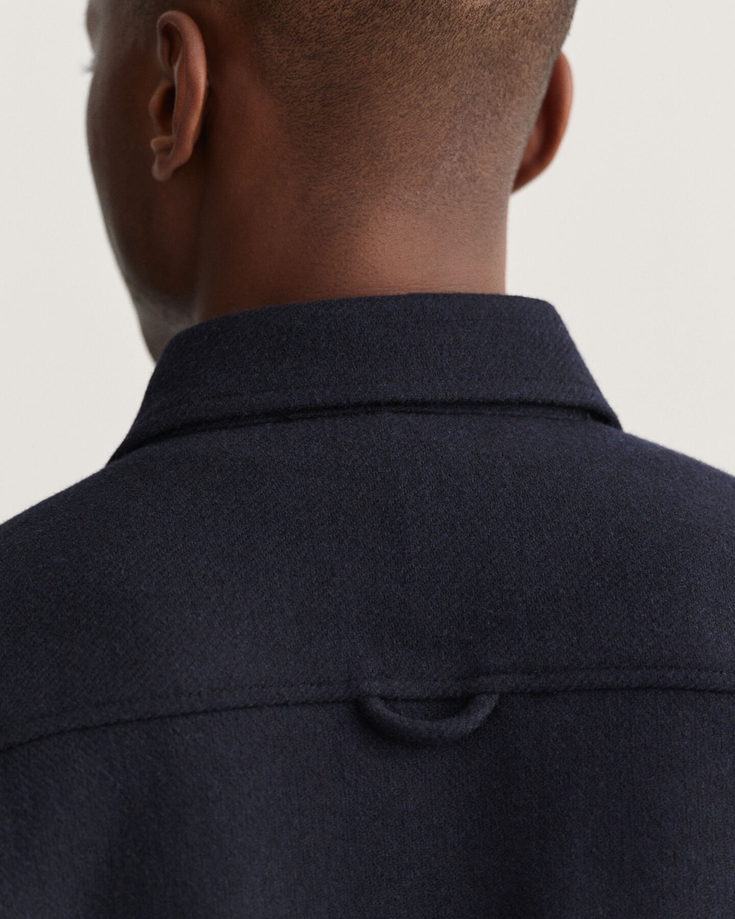 Camicia giacca in misto lana