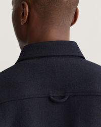 Camicia giacca in misto lana