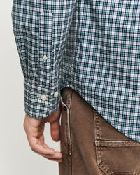 Camicia a quadretti in popeline regular fit