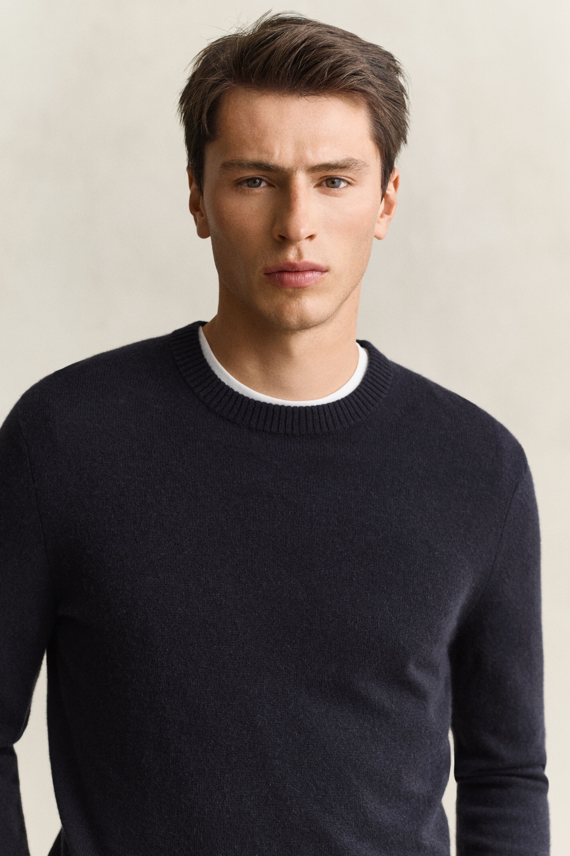 Maglia girocollo in cashmere