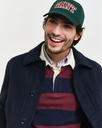 Rugger a righe in finissima lana d'agnello