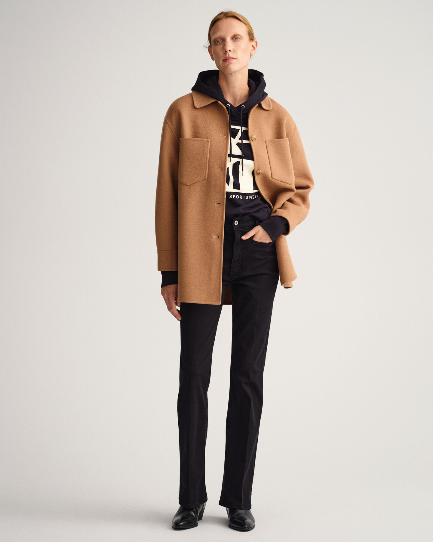 Giacca-camicia cucita a mano