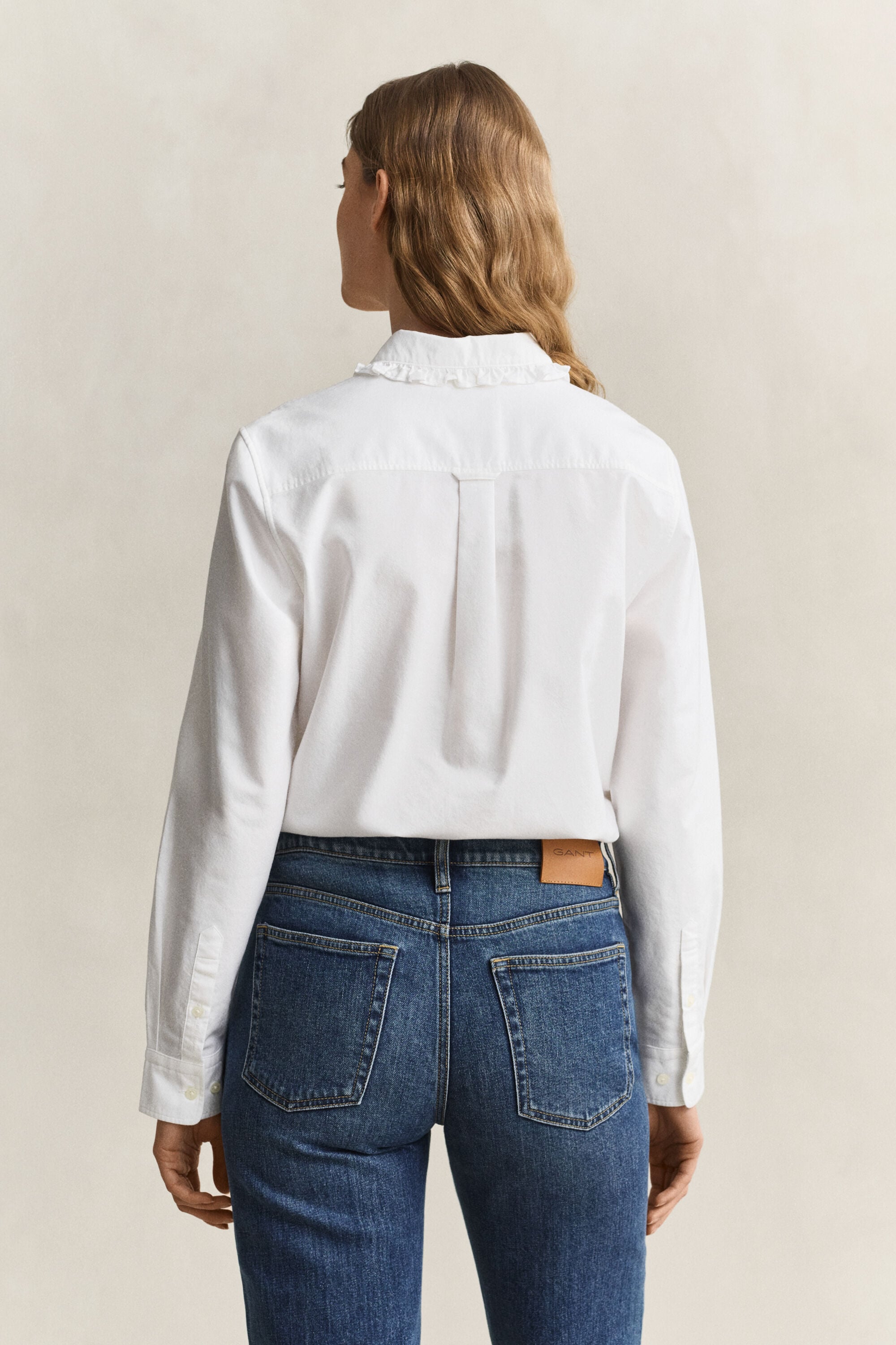 Camicia Oxford classica con volant