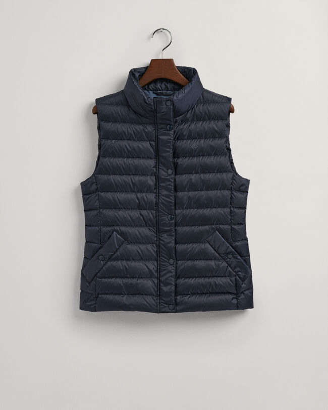 Piumino smanicato leggero