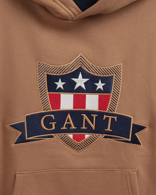 Felpa Banner Shield con cappuccio teens